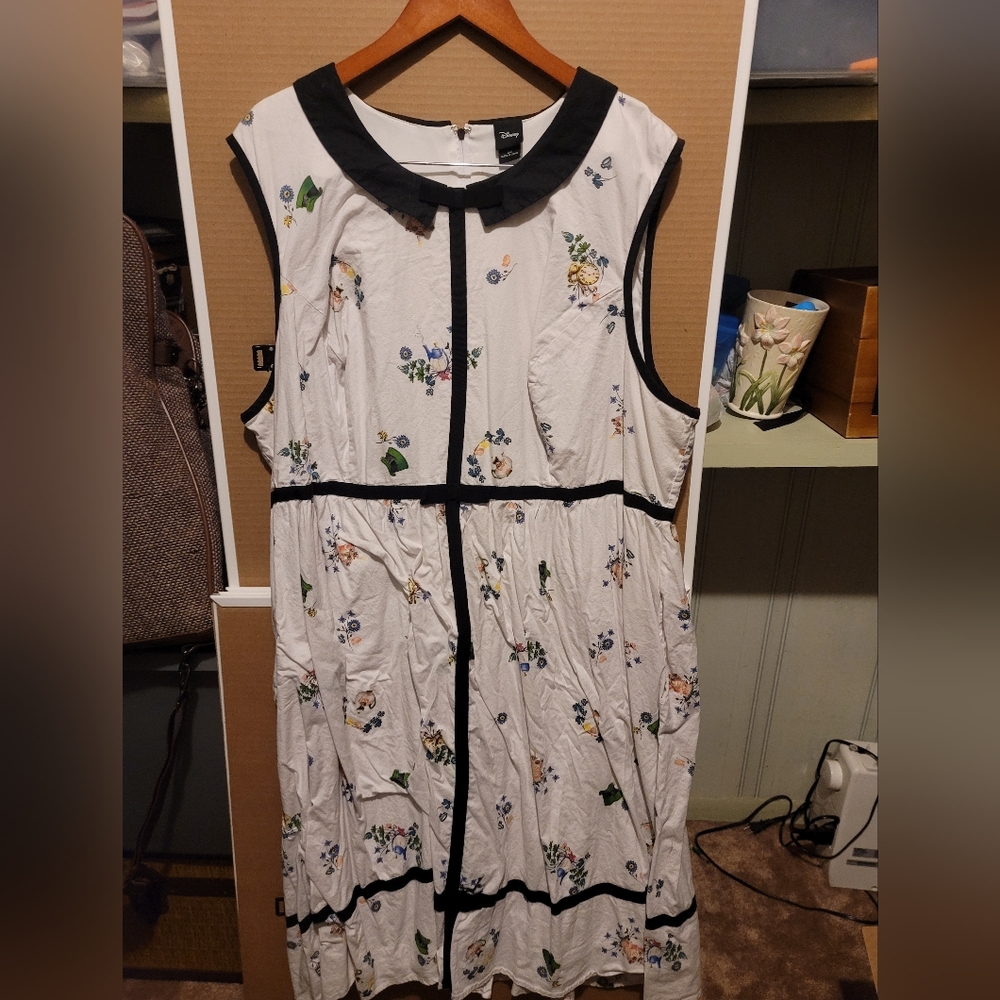 Torrid Disney collection Alice and wonderland sleeveless dress